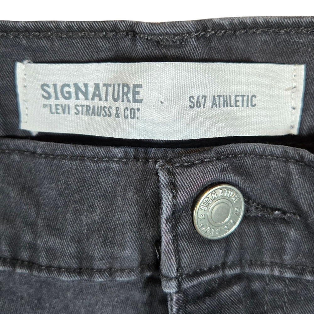 Signature by Levi Strauss & Co Mens S67‎ Athletic Fit Dark Wash Jeans W40 L30